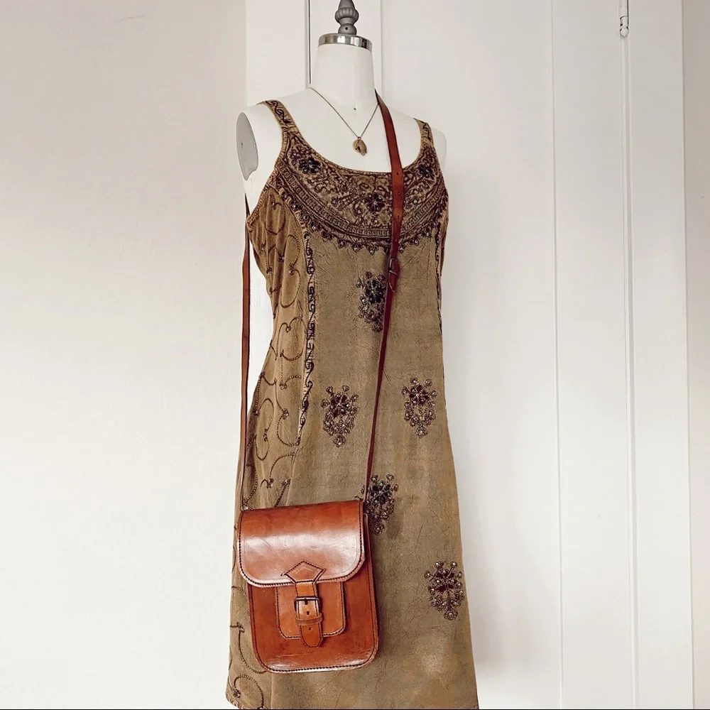 HANDMADE PERUVIAN leather satchel - Picture 4 of 10